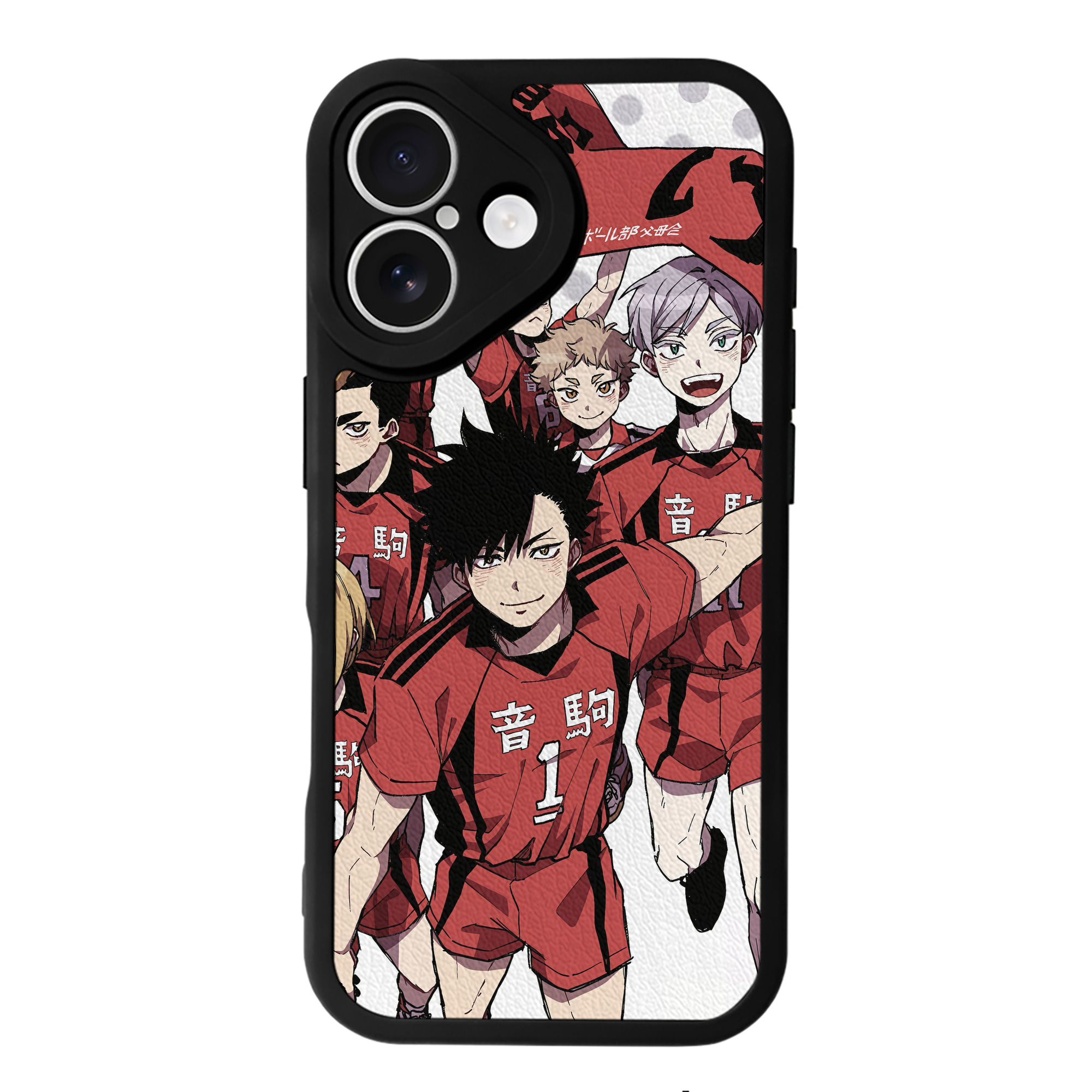 （画像用） ハイキュー!! Haikyu!! 【iPhone 16シリーズ対応】シリコンスマホケース（レザー調） 材質：シリコン